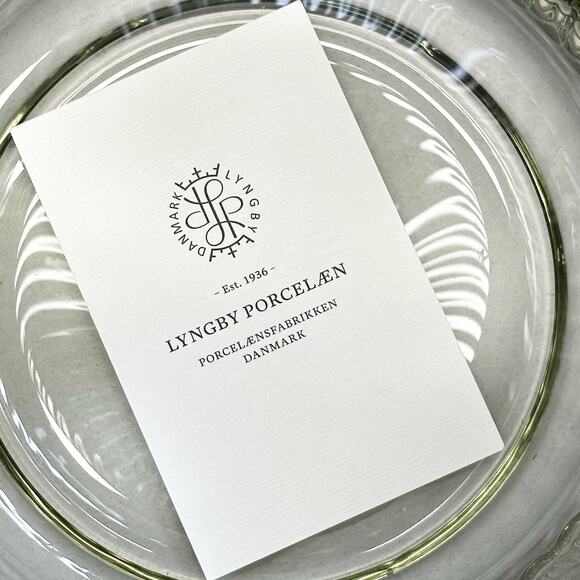 Lyngby Danmark Glass Vase Transparent Smoke 25 cm Mouth Blown Porcelain - Picture 5 of 7